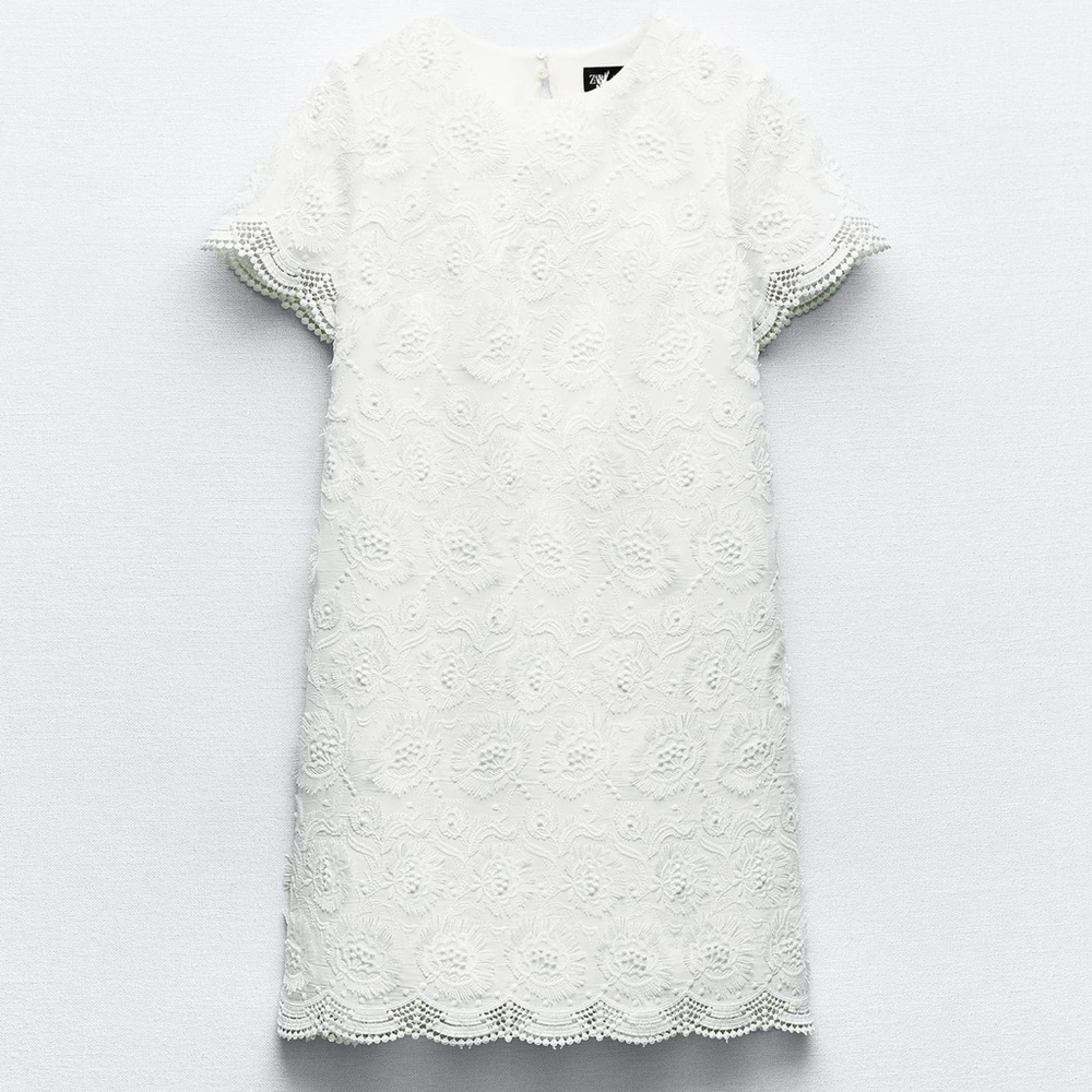 ZARA TEXTURED MINI DRESS